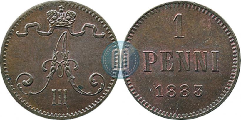 Picture 1 penni 1883 year  