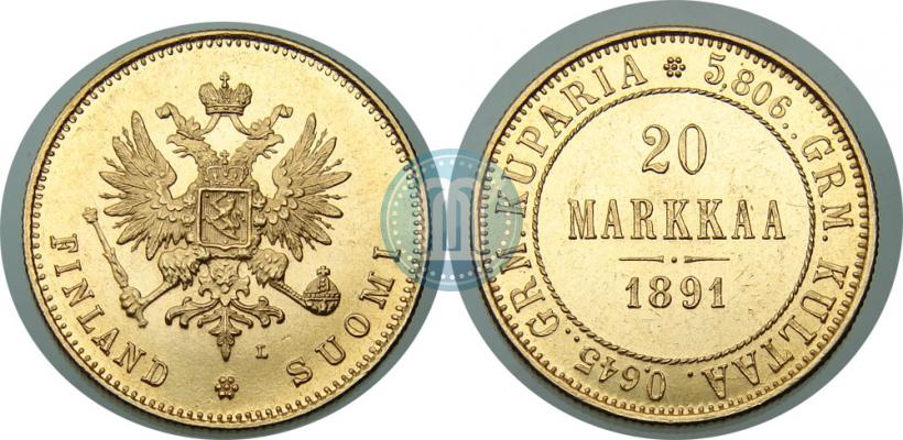 Фото 20 марок 1891 года L 
