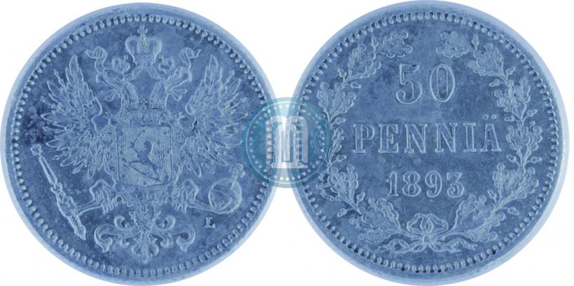 Фото 50 пенни 1893 года L 