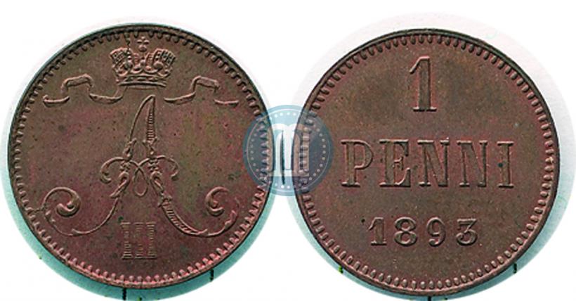 Фото 1 пенни 1893 года  