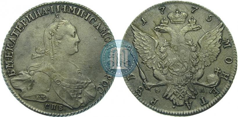 Picture 1 rouble 1775 year СПБ-ФЛ 