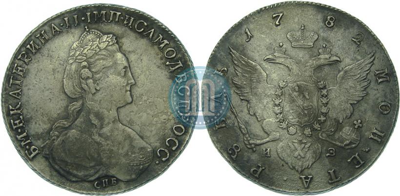 Picture 1 rouble 1782 year СПБ-ИЗ 