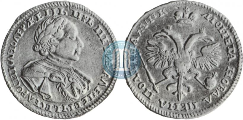 Picture Poltina 1720 year  "Portrait in armour"