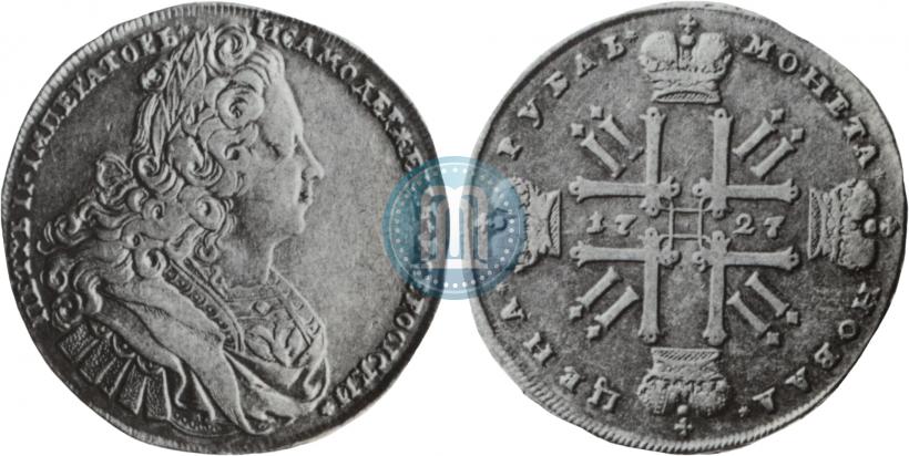Picture 1 rouble 1727 year  "Moscow type"