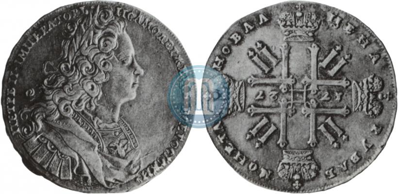 Picture 1 rouble 1727 year  "Moscow type"
