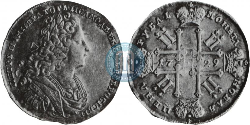 Picture 1 rouble 1729 year  "Type of 1727"