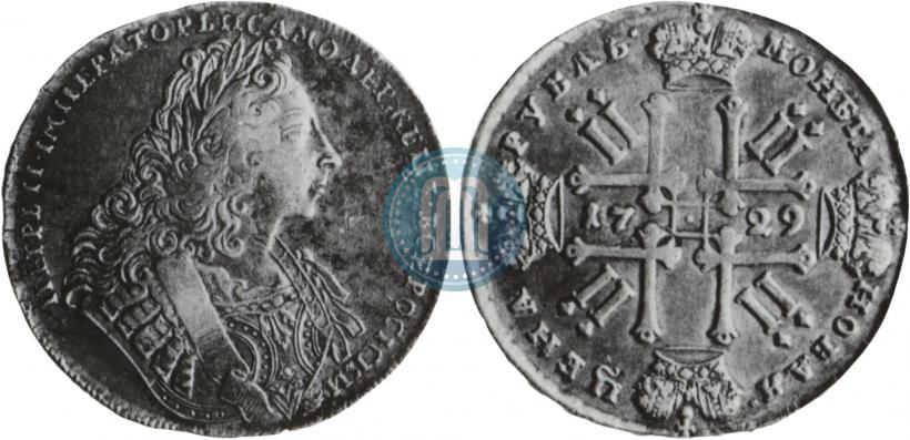Фото 1 рубль 1729 года  "Тип 1729"