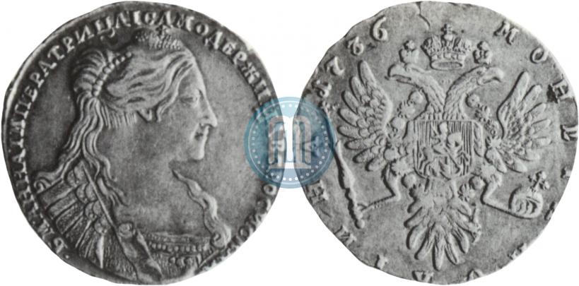 Фото Полтина 1736 года  