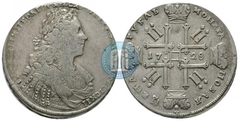 Picture 1 rouble 1727 year СПБ "Petersburg type"