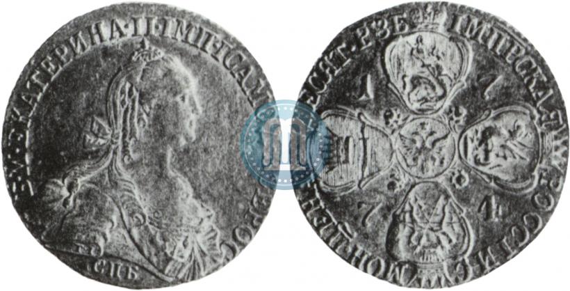 Picture 10 roubles 1774 year СПБ 