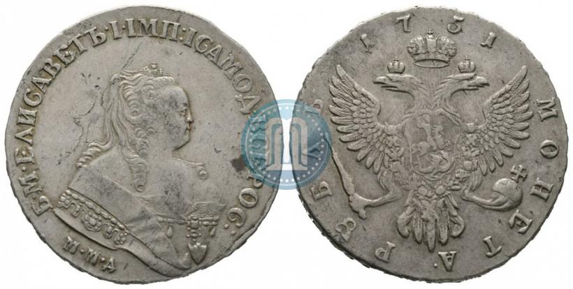 Picture 1 rouble 1751 year ММД 