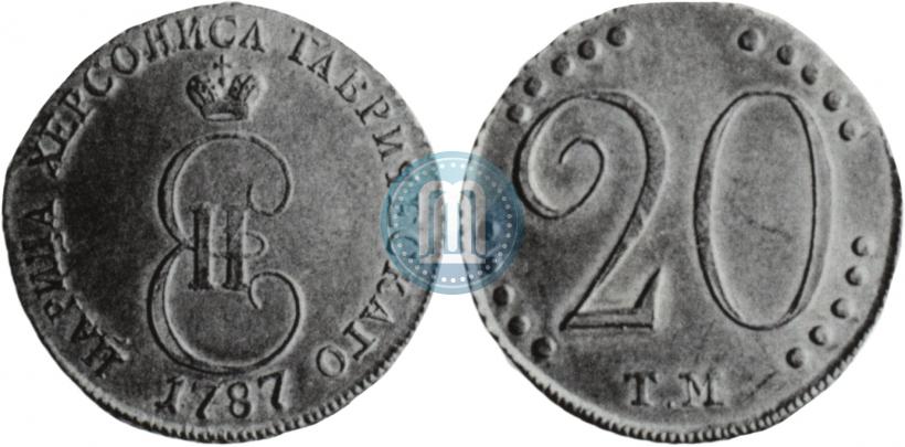 Picture 20 kopecks 1787 year ТМ 