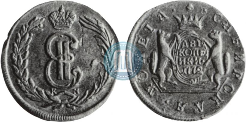 Picture 2 kopecks 1772 year КМ 