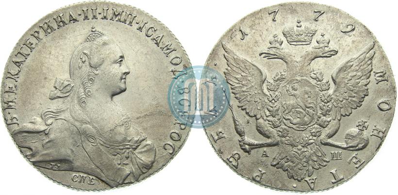 Picture 1 rouble 1772 year СПБ-АШ 