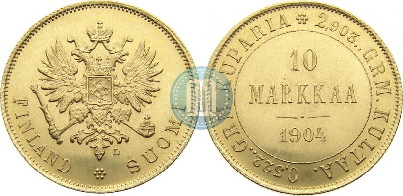 Picture 10 markkaa 1904 year L 