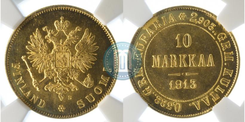 Фото 10 марок 1913 года S 