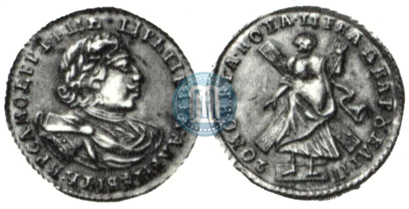 Picture 2 roubles 1720 year  