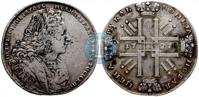 Picture 1 rouble 1727 year СПБ "Petersburg type"