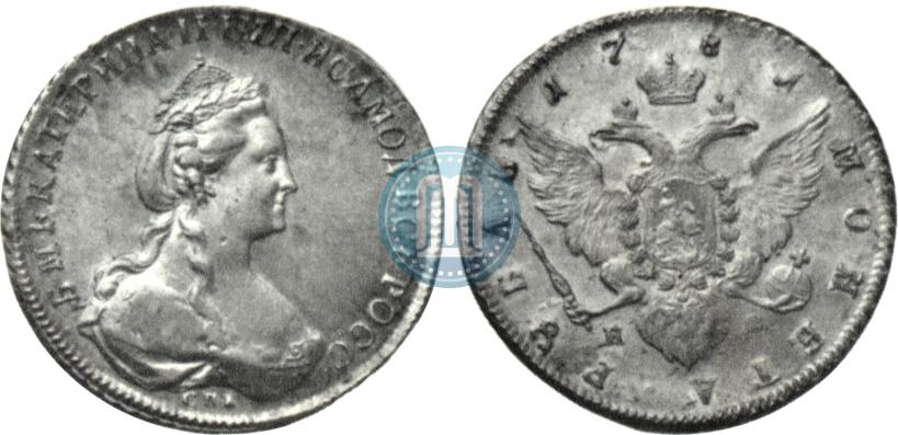 Picture 1 rouble 1781 year СПБ-ИЗ 