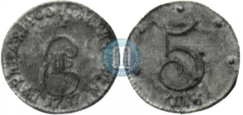 Фото 5 копеек 1787 года ТМ 