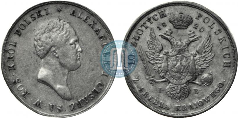 Picture 10 złotych 1820 year IB 