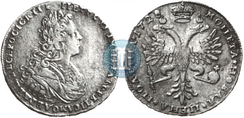 Фото Полтина 1728 года  