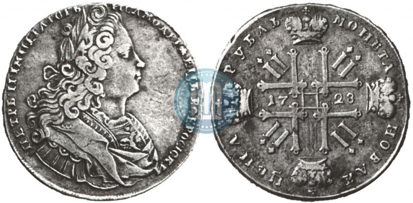 Picture 1 rouble 1728 year  "Type of 1727"