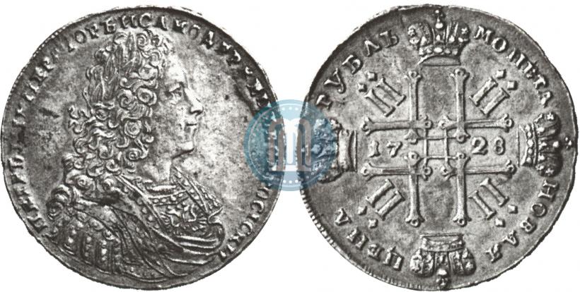 Фото 1 рубль 1728 года  "Тип 1728"