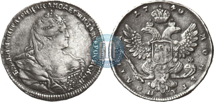 Picture Poltina 1740 year  "Moscow type"
