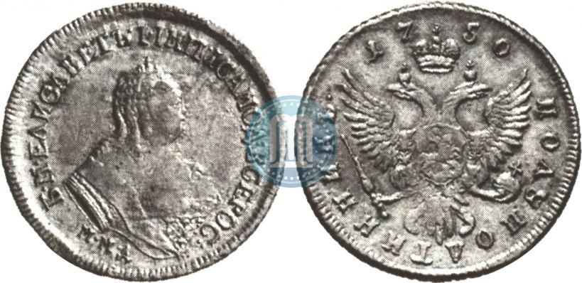 Фото Полуполтинник 1750 года ММД 