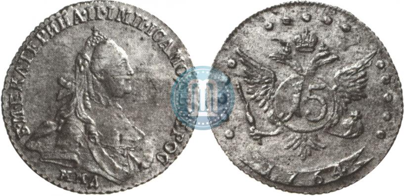 Picture 15 kopecks 1764 year ММД 