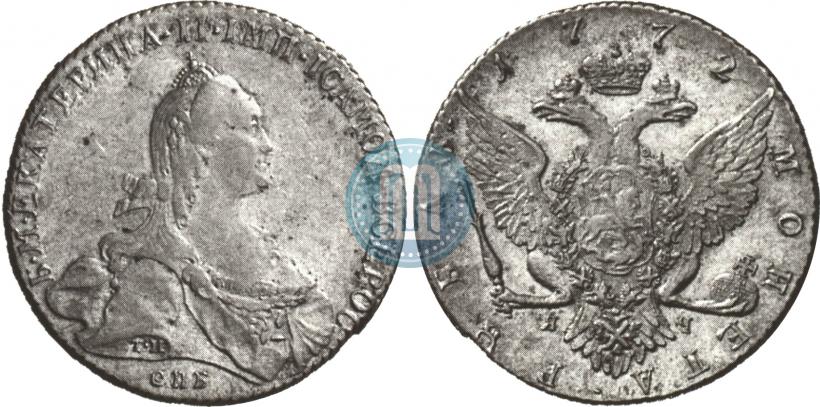 Picture 1 rouble 1772 year СПБ-ЯЧ-Т.И. 