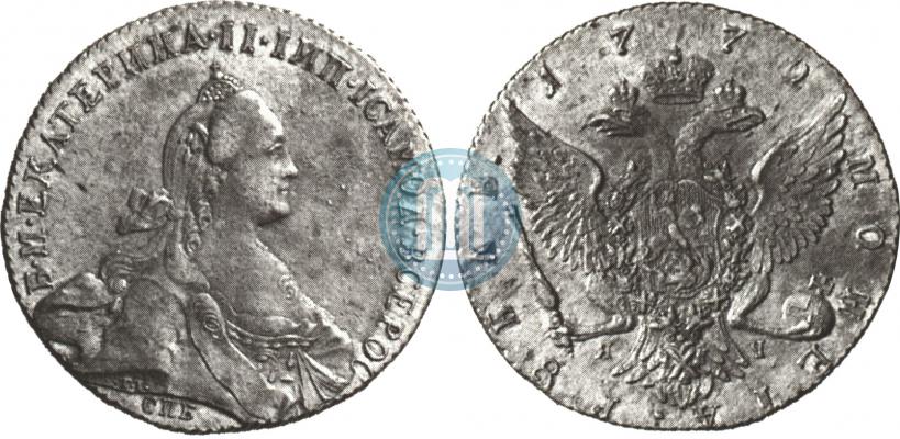 Фото 1 рубль 1772 года СПБ-ЯЧ-Т.I. 