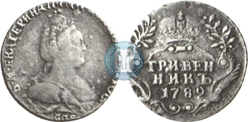 Picture Grivennik 1780 year СПБ 