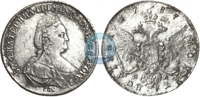 Picture Poltina 1787 year СПБ-ЯА 