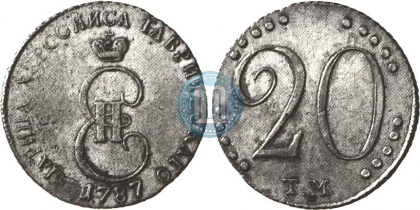 Фото 20 копеек 1787 года ТМ 