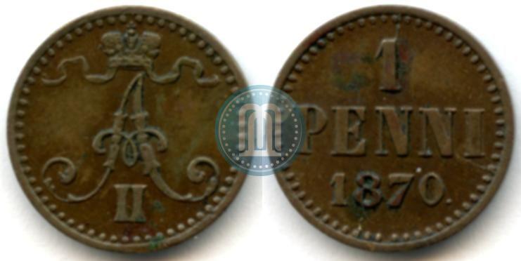 Picture 1 penni 1870 year  