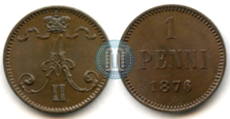 Picture 1 penni 1876 year  