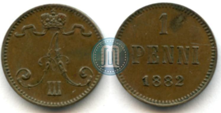 Фото 1 пенни 1882 года  