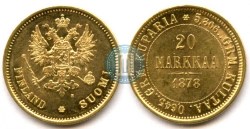 Picture 20 markkaa 1878 year S 