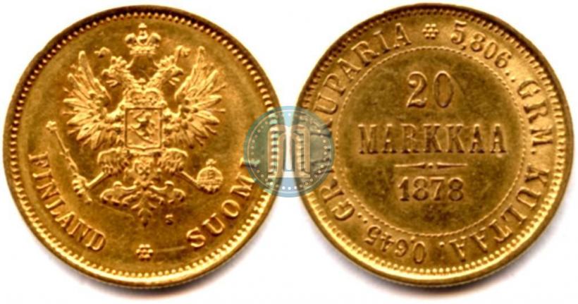 Picture 20 markkaa 1878 year S 