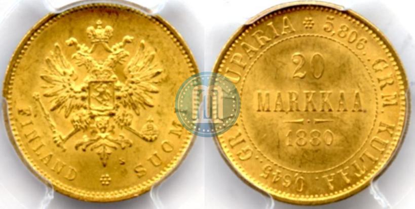 Picture 20 markkaa 1880 year S 