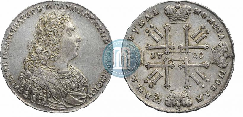 Фото 1 рубль 1728 года  "Тип 1728"