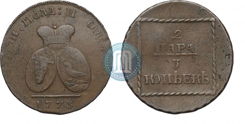 Фото 2 пара - 3 копейки 1773 года  