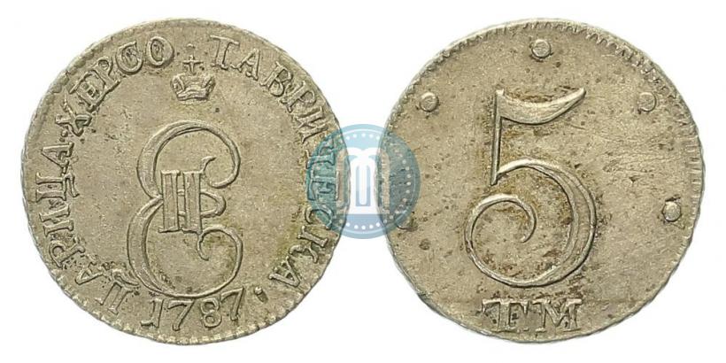 Picture 5 kopecks 1787 year ТМ 