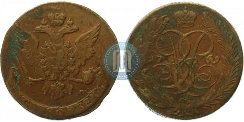 Picture 5 kopecks 1759 year  