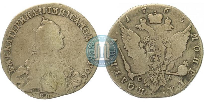 Фото Полтина 1765 года СПБ-ЯI 