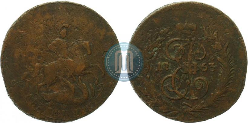 Фото 2 копейки 1763 года СПМ 