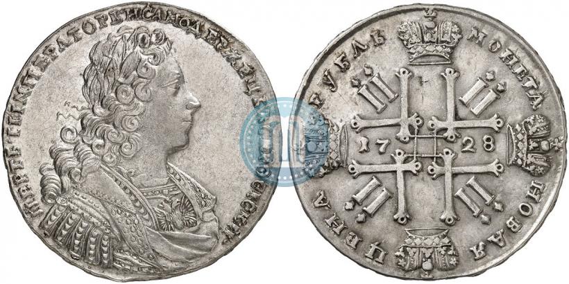 Фото 1 рубль 1728 года  "Тип 1728"