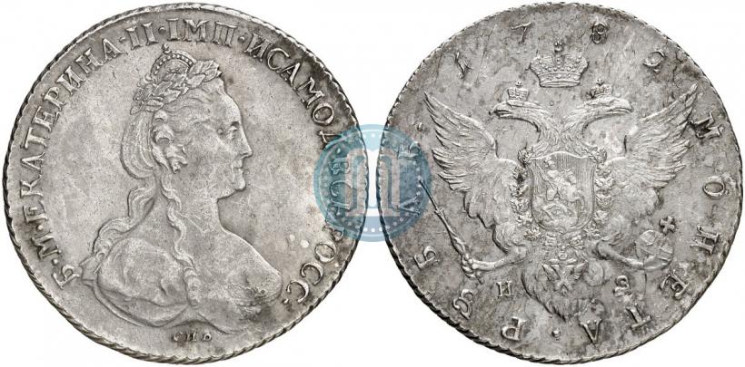 Picture 1 rouble 1782 year СПБ-ИЗ 
